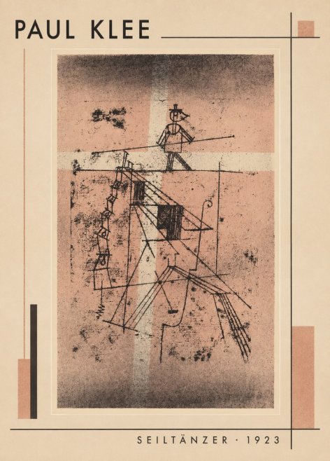 Paul Klee Seiltänzer III No1 - Affiche