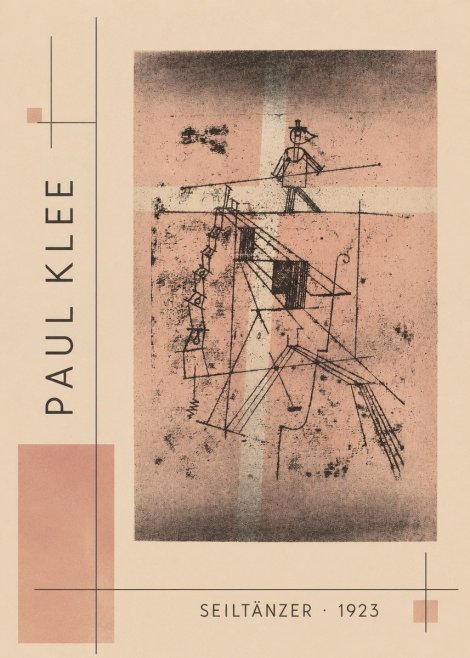 Paul Klee Seiltänzer III No2 - Affiche
