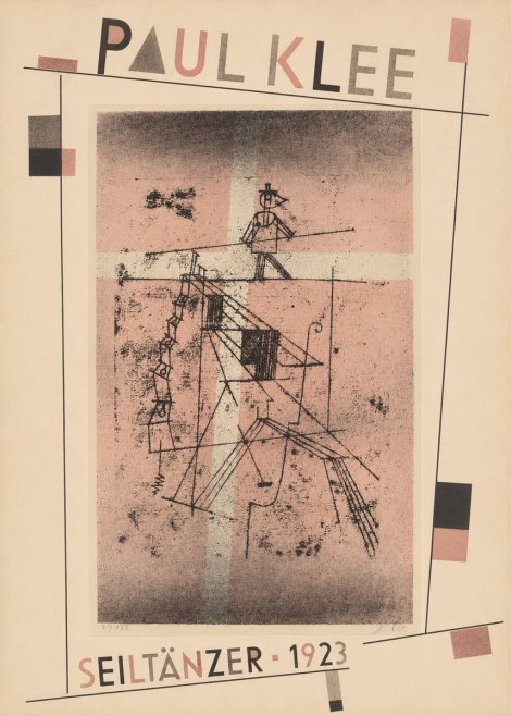Paul Klee Seiltänzer III No5 - Affiche
