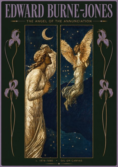 Edward Burne-Jones The Angel of the Annunciation No4 - Affiche