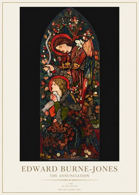 Edward Burne-Jones The Annunciation I No1 - Affiche