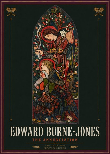 Edward Burne-Jones The Annunciation No2 - Affiche