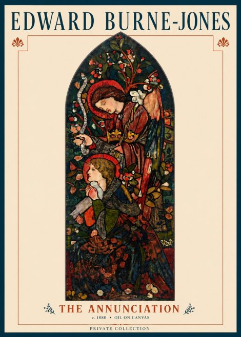Edward Burne-Jones The Annunciation No3 - Affiche