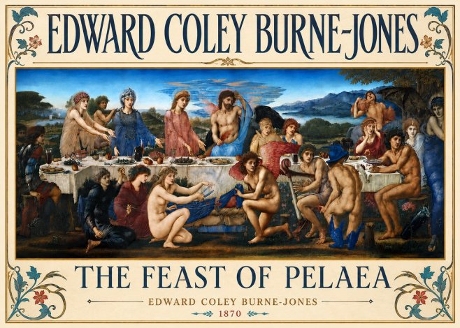 Edward Burne-Jones The Feast of Pelaea No6 - Affiche