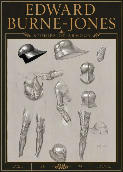 Edward Burne-Jones Studies of Armour No5 - Affiche