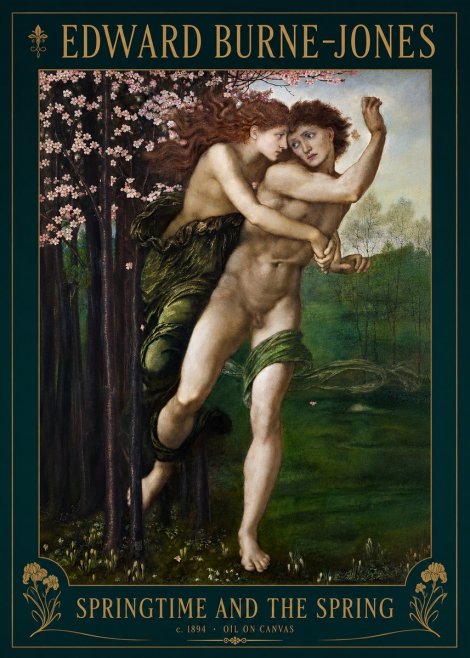 Edward Burne-Jones Springtime and the Spring No2 - Affiche