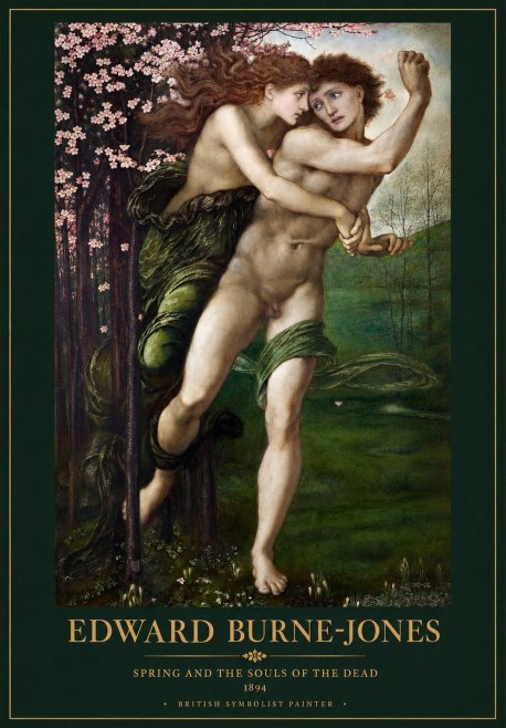 Edward Burne-Jones Springtime and the Spring No4 - Affiche