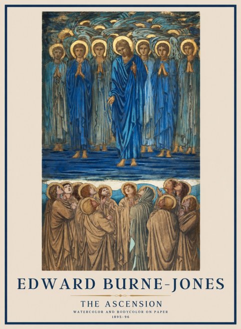 Edward Burne-Jones The Ascension No1 - Affiche