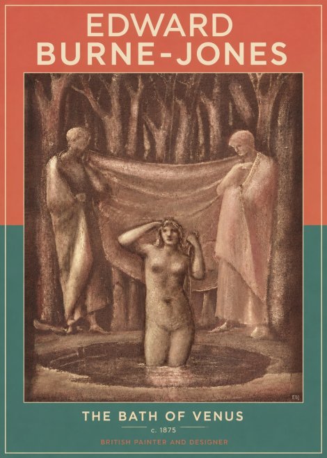 Edward Burne-Jones The Bath of Venus No3 - Affiche