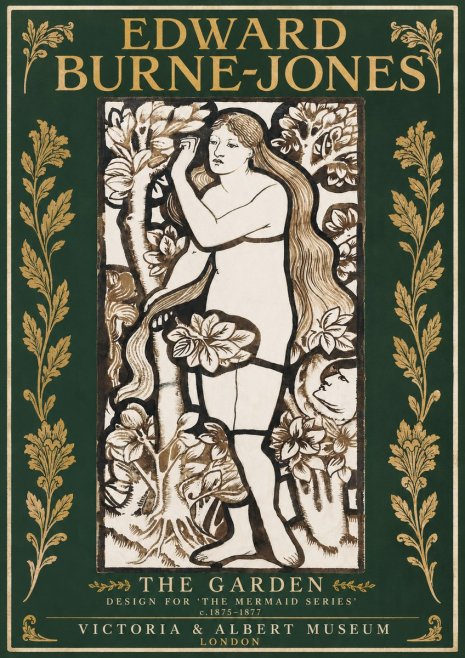 Edward Burne-Jones The Garden No2 - Affiche