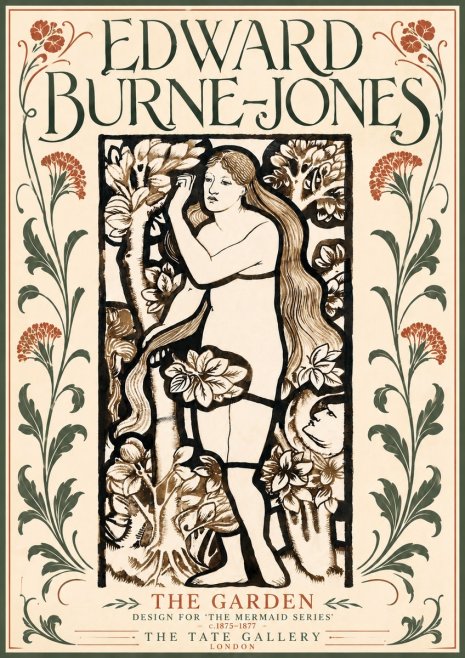 Edward Burne-Jones The Garden No5 - Affiche