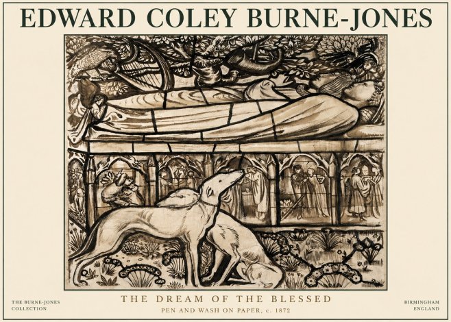 Edward Burne-Jones The Dream of the Blessed No3 - Affiche