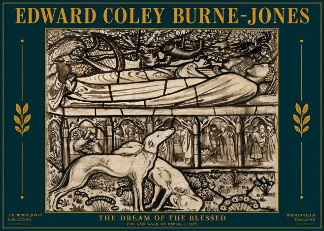 Edward Burne-Jones The Dream of the Blessed No4 - Affiche