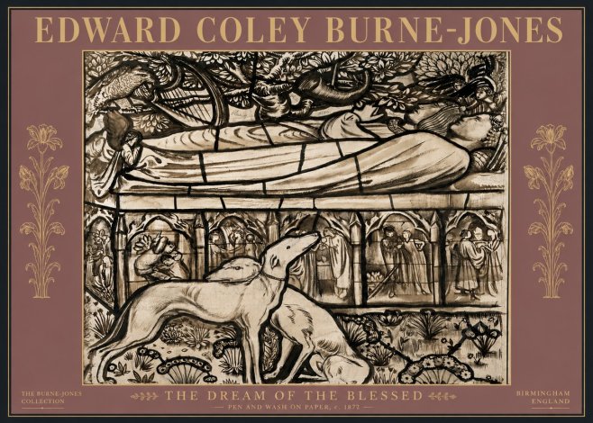 Edward Burne-Jones The Dream of the Blessed No6 - Affiche