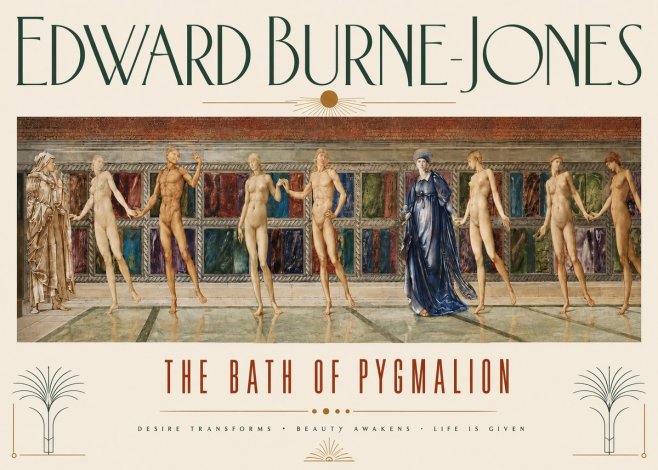 Edward Burne-Jones The Bath of Pygmalion No3 - Affiche