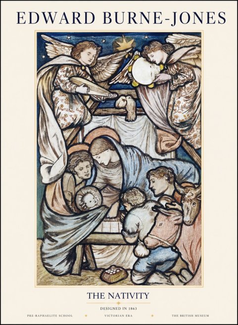 Edward Burne-Jones The Nativity No1 - Affiche