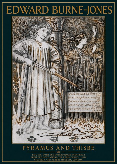 Edward Burne-Jones Pyramus and Thisbe No2 - Affiche