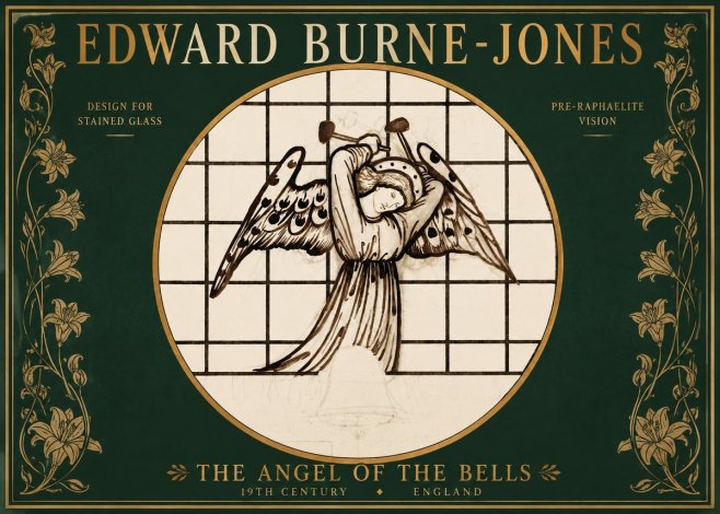 Edward Burne-Jones The Angel of the Bells No2 - Affiche