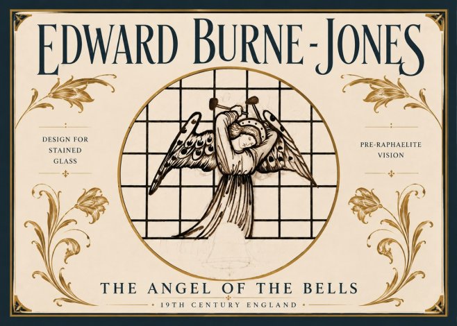 Edward Burne-Jones The Angel of the Bells No6 - Affiche