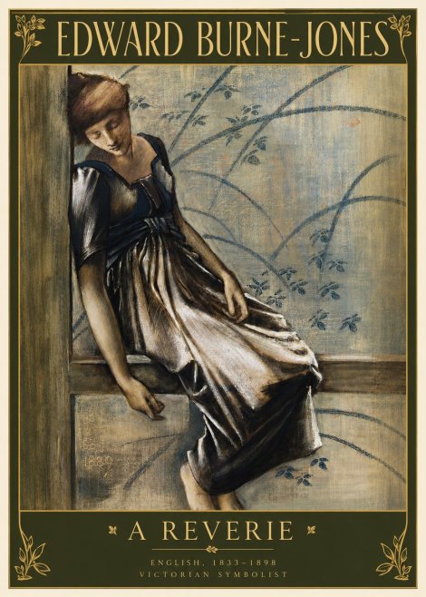 Edward Burne-Jones A Reverie No3 - Affiche