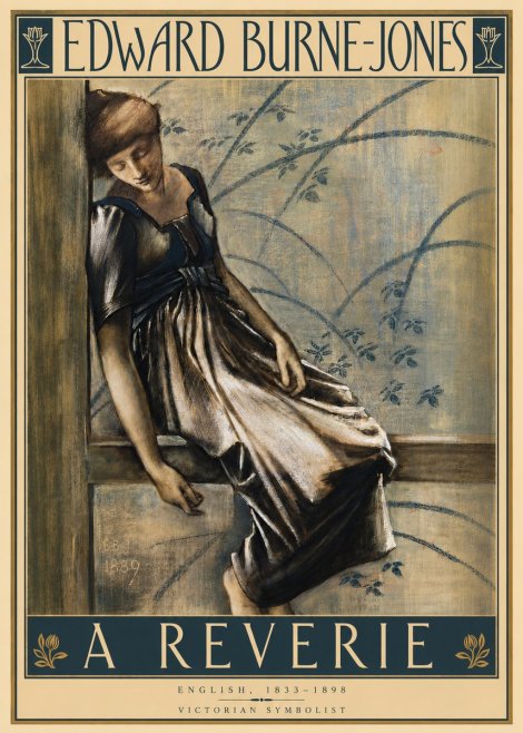 Edward Burne-Jones A Reverie No4 - Affiche