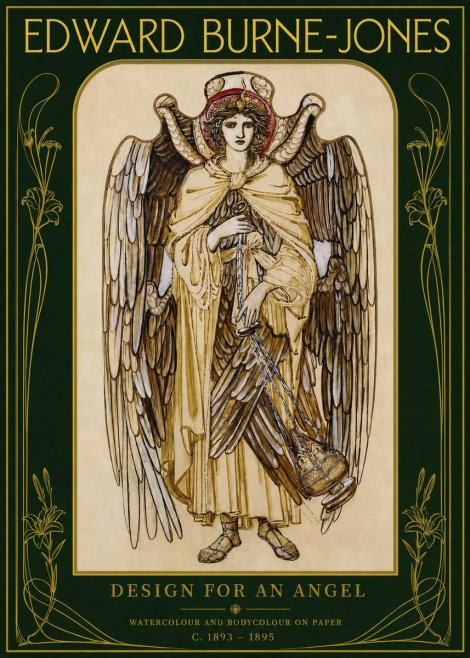Edward Burne-Jones Design for an Angel No2 - Affiche