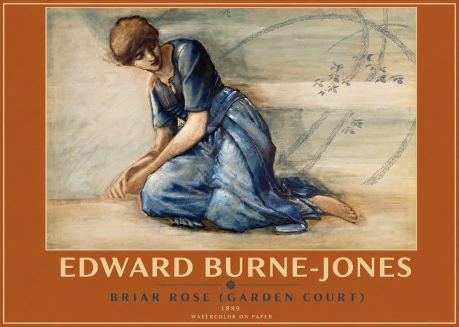 Edward Burne-Jones Briar Rose (Garden Court) No2 - Affiche