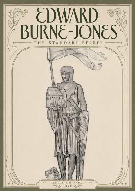 Edward Burne-Jones The Standard Bearer No4 - Affiche