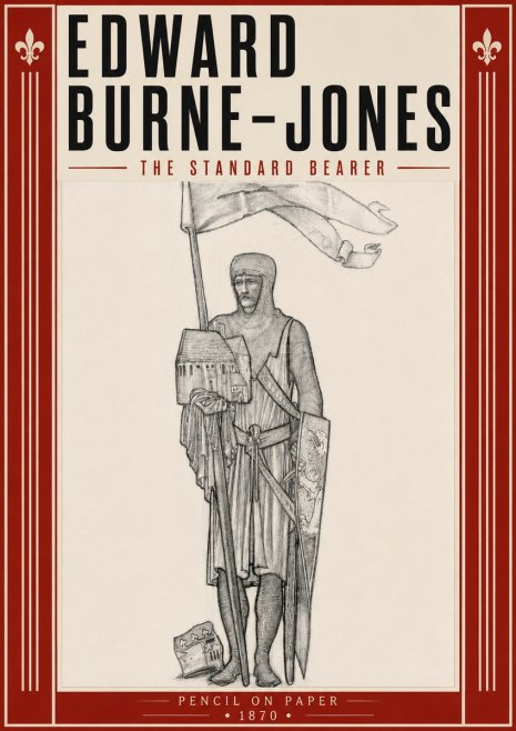 Edward Burne-Jones The Standard Bearer No6 - Affiche