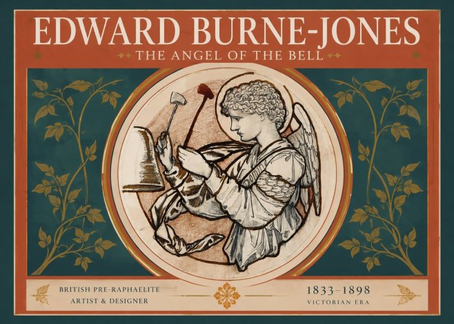Edward Burne-Jones The Angel of the Bell No2 - Affiche