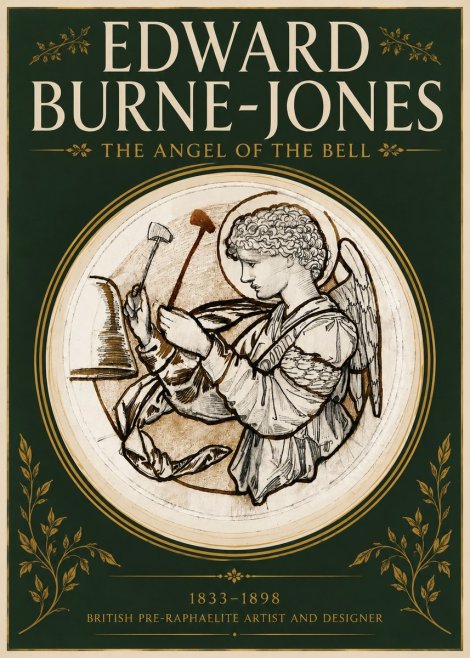 Edward Burne-Jones The Angel of the Bell No4 - Affiche