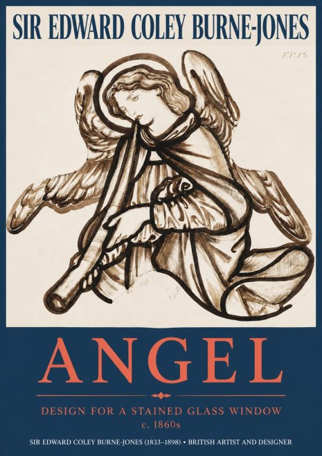 Edward Burne-Jones Angel No2 - Affiche