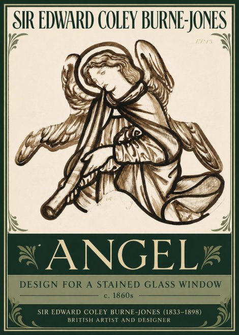 Edward Burne-Jones Angel No3 - Affiche