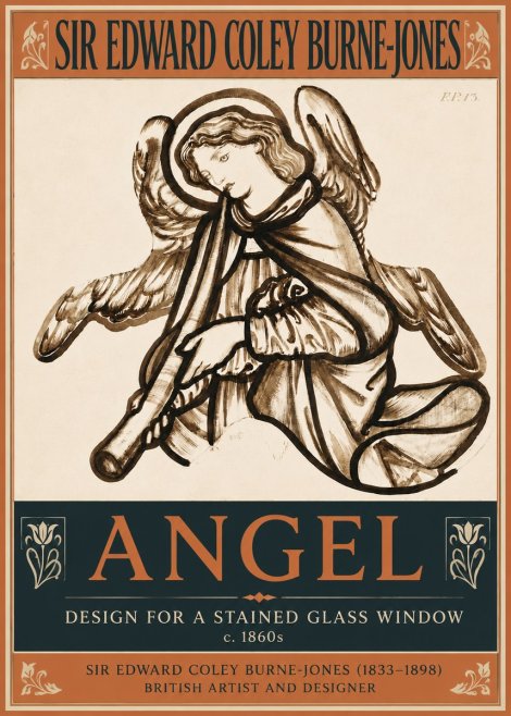 Edward Burne-Jones Angel No5 - Affiche