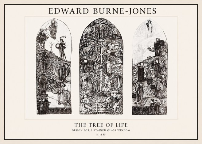 Edward Burne-Jones The Tree of Life No1 - Affiche