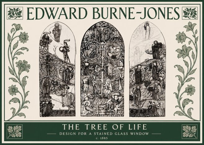 Edward Burne-Jones The Tree of Life No3 - Affiche