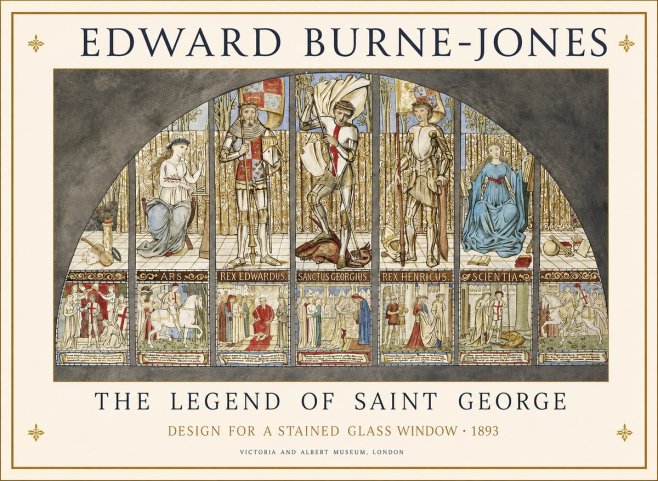 Edward Burne-Jones The Legend of Saint George No1 - Affiche