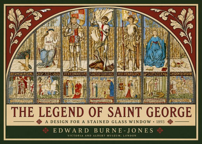 Edward Burne-Jones The Legend of Saint George No3 - Affiche