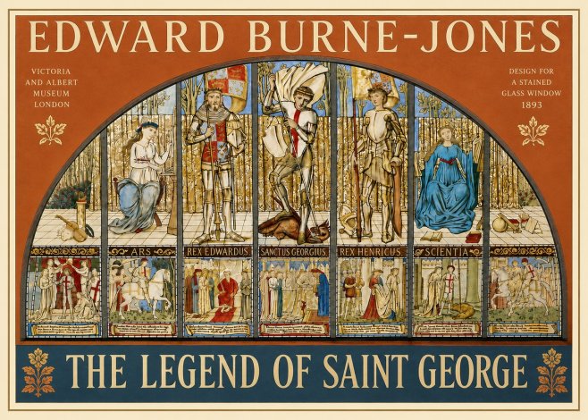 Edward Burne-Jones The Legend of Saint George No4 - Affiche