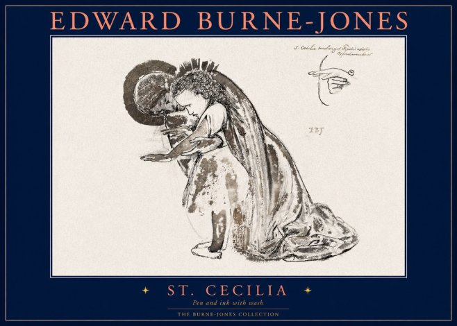 Edward Burne-Jones St. Cecilia No2 - Affiche