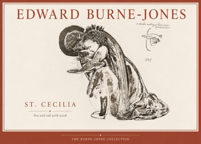 Edward Burne-Jones St. Cecilia No4 - Affiche