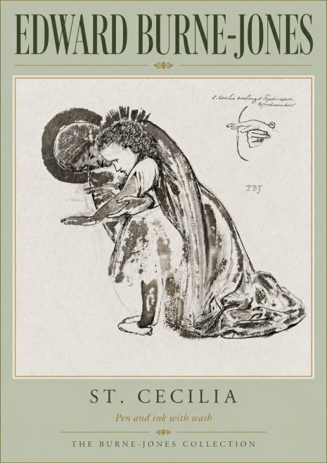 Edward Burne-Jones St. Cecilia No5 - Affiche