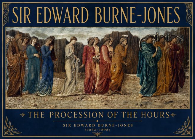 Edward Burne-Jones The Procession of the Hours No4 - Affiche