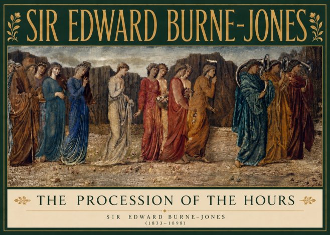 Edward Burne-Jones The Procession of the Hours No5 - Affiche