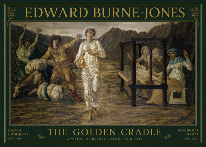 Edward Burne-Jones The Golden Cradle No1 - Affiche
