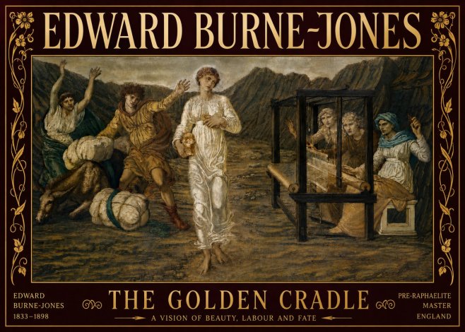 Edward Burne-Jones The Golden Cradle No6 - Affiche