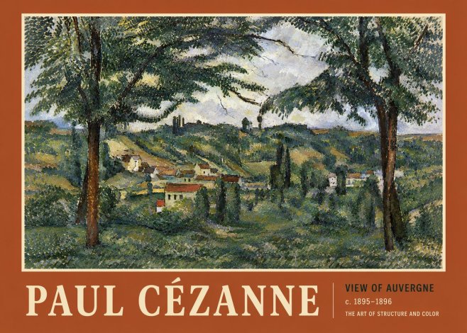 Paul Cézanne View of Auvergne No5 - Affiche