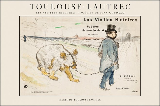 Toulouse-Lautrec Les Vieilles Histoires No1 - Affiche