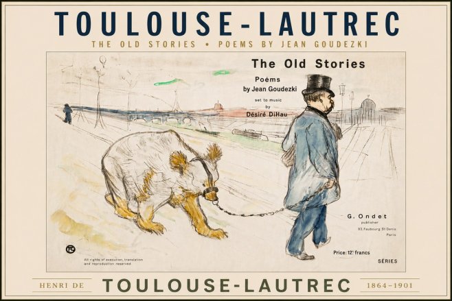 Toulouse-Lautrec Les Vieilles Histoires II No5 - Affiche