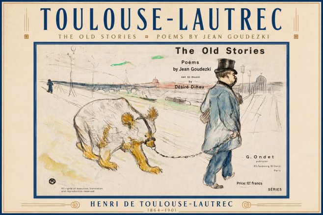 Toulouse-Lautrec Les Vieilles Histoires No6 - Affiche